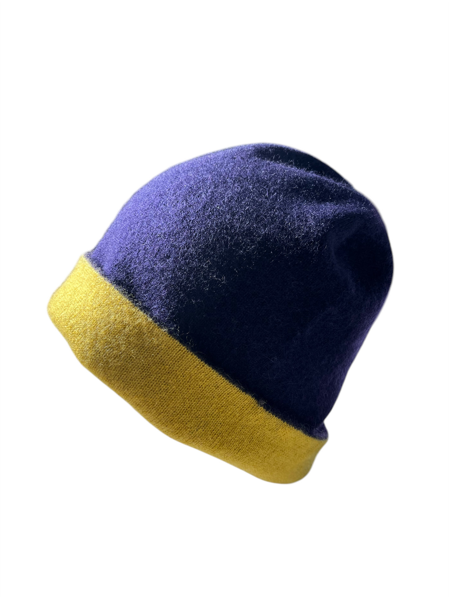 Handmade Reversible Beanie - 100% Cashmere