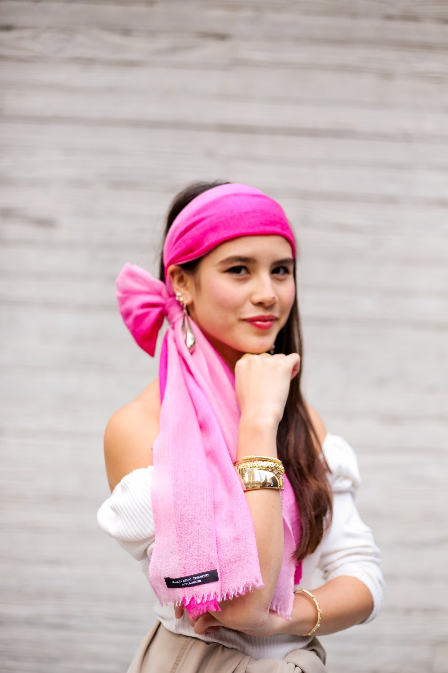 "Khata" Diamond Pattern Versatile Scarf - Grade A Cashmere