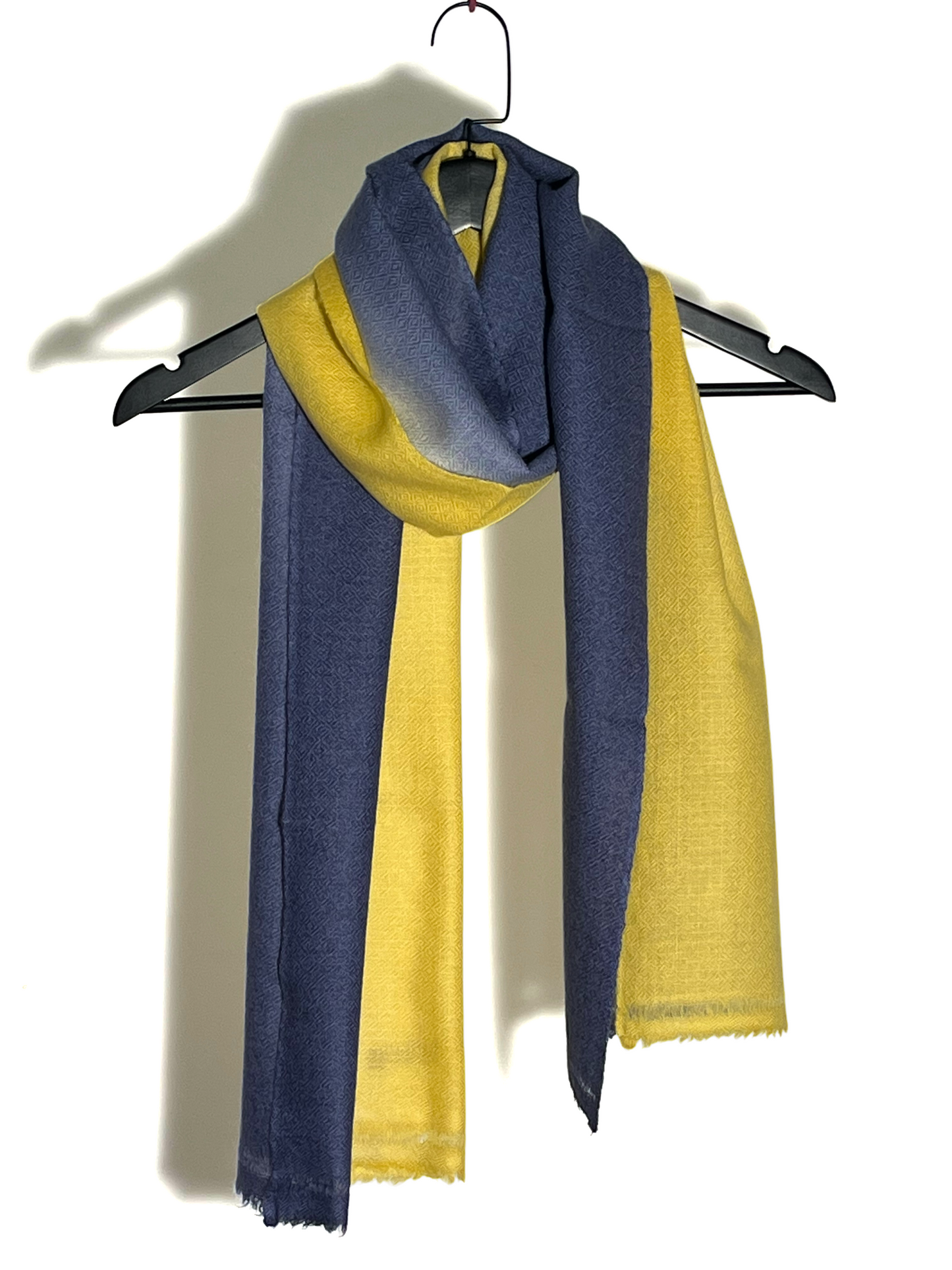 Shaded Diamond Pattern Scarf - 100% Cashmere