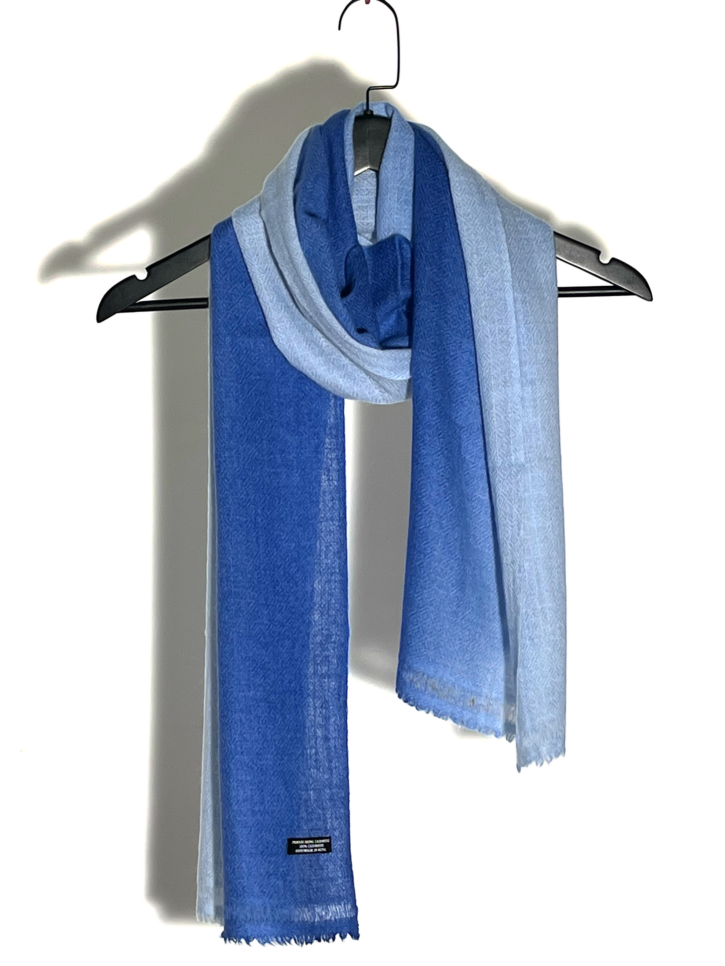 Shaded Diamond Pattern Scarf - 100% Cashmere