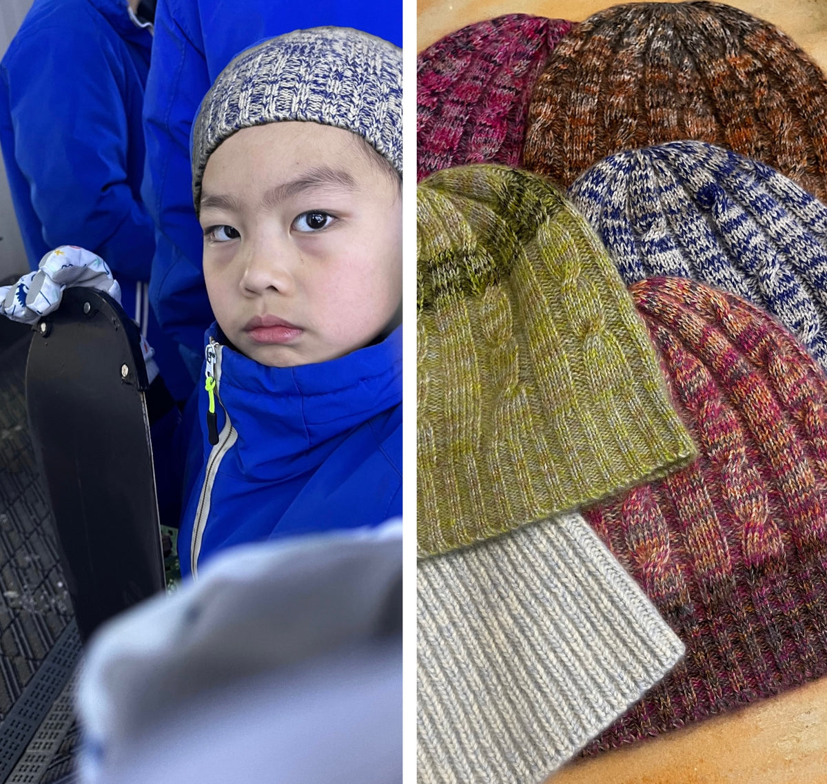 Unisex Knitted Beanie - 100% Cashmere