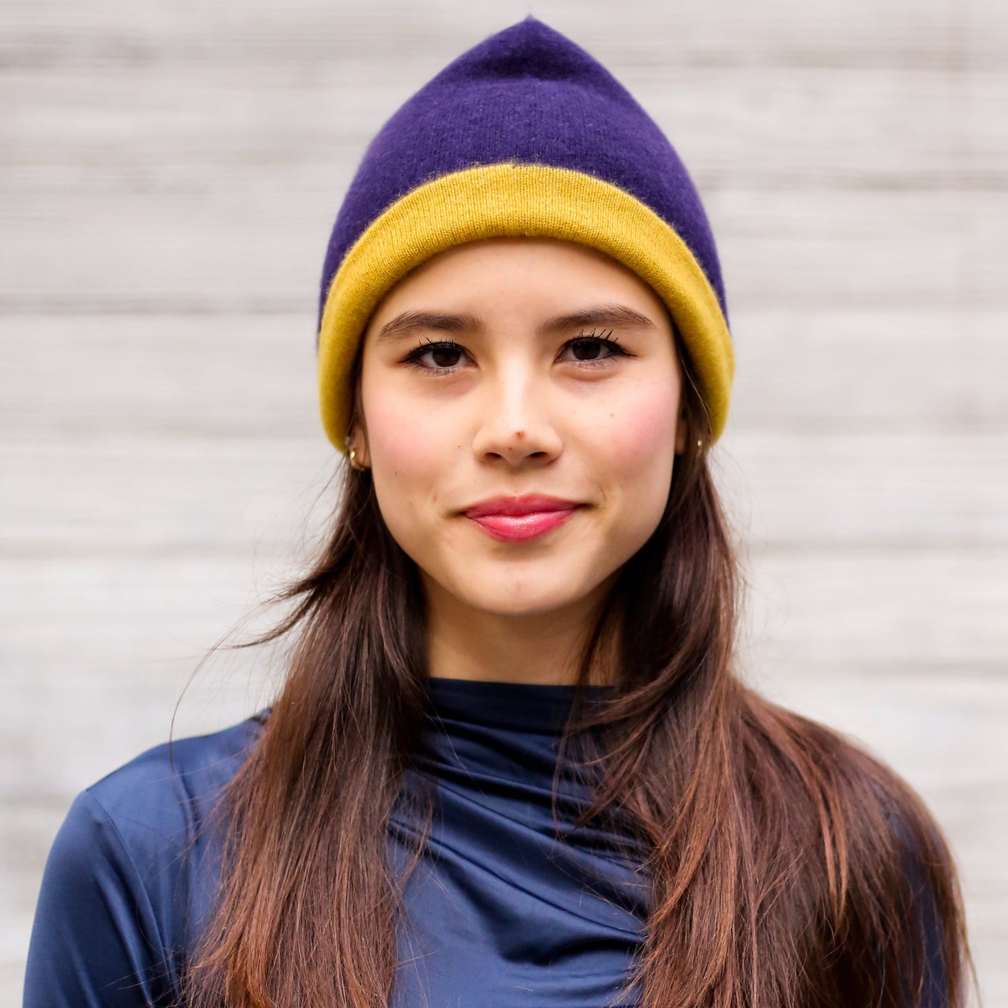 Handmade Reversible Beanie - 100% Cashmere